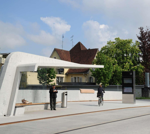 Foto von Haltestelle Sägerbrücke in Dornbirn (Vorarlberg) Foto: Marcel Mayer 