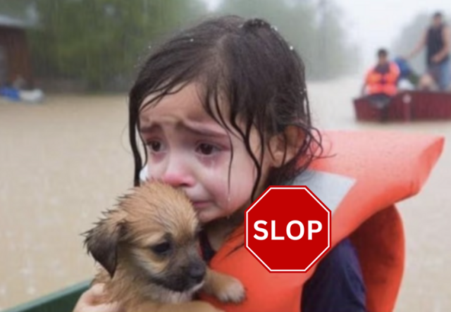 Slop image Branded with a SLOP SIgn