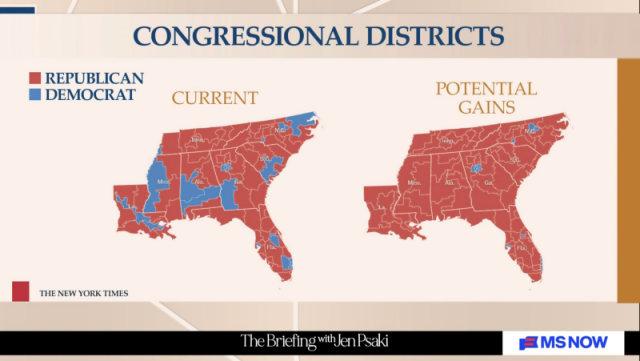 Black voters (who mostly vote Democratic) were already under represented in the South.

Under the news rules supported by this Conservative SCotUS, Democratic districts in the South would virtually disappear (and black people aren't the only ones who vote Blue.)