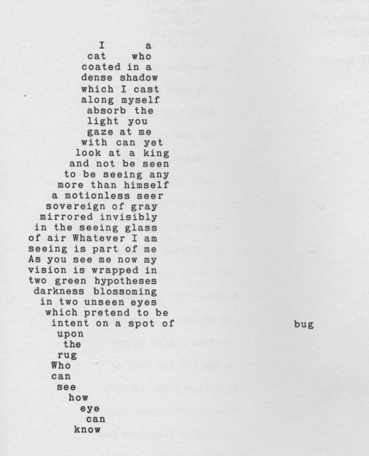 John Hollander’s poem Kitty and Bug