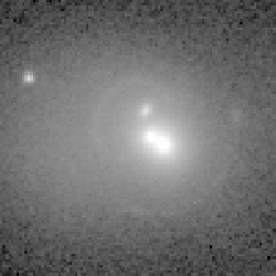Euclid data: multiple galaxies surrounded by an arc.