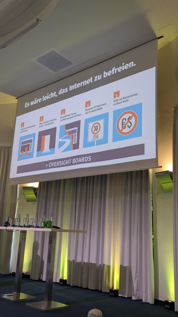 Fünf Punkte von Martin Andree zur Verbesserung des Internets bei der 2mr-Konferenz.