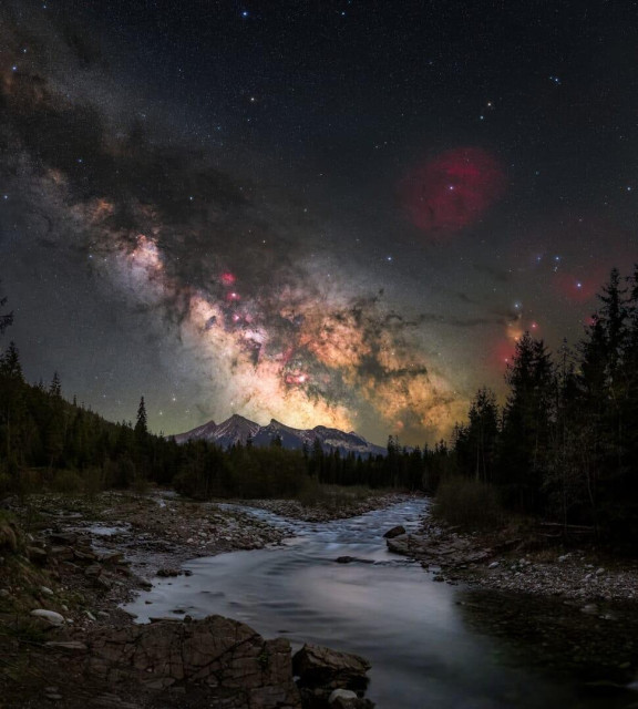 a stunning photo of the vibrant milky way in a star studded sky