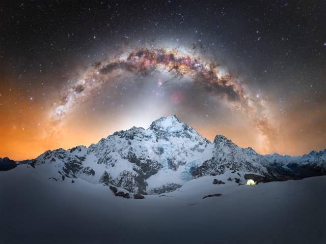 a stunning photo of the vibrant milky way in a star studded sky