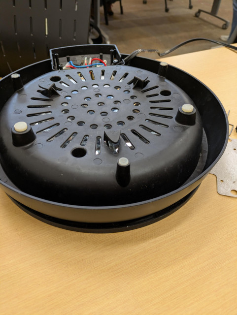 partially disassembled crepe maker