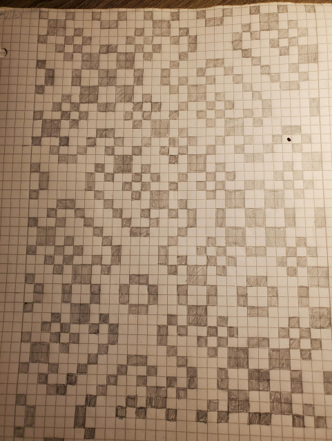 Xor pattern

 Pencil on graph paper
