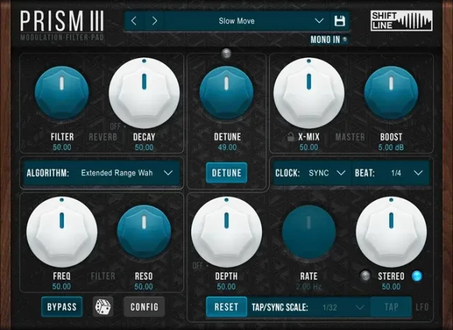 PRISM III plugin UI.