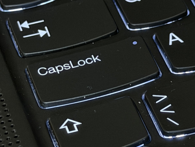 CapsLock key on ThinkPad up close
CCBY Linux Renaissance 