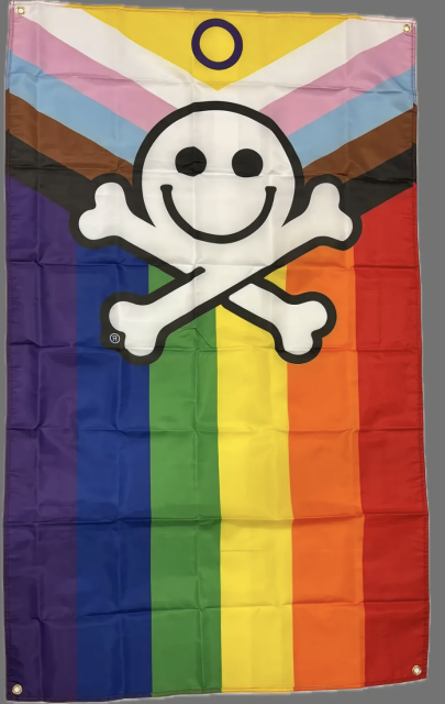 Updated Pride flag with DEFCON logo