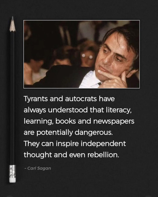 In "The Demon-Haunted World", Sagan argued that skepticism and scientific literacy are forms of civic self-defense, not just academic skills