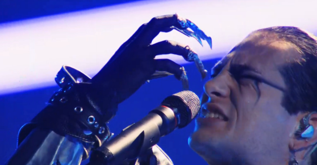 Serbia's Lavina, a rock band performing Eurovision