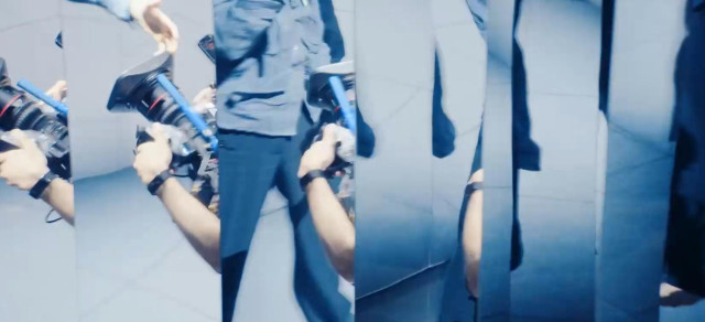 Camera man in mirrors