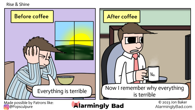 Alarmingly Bad comic about everything being terrible