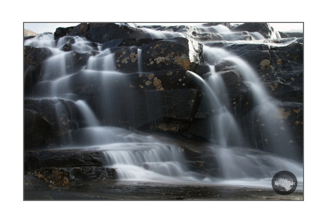 A small part of waterfall. Long exposure. Matrefjellet, Norway