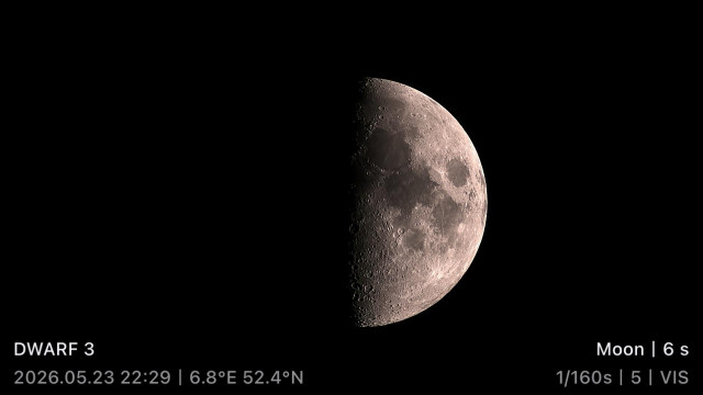 Photo of the moon made this evening 