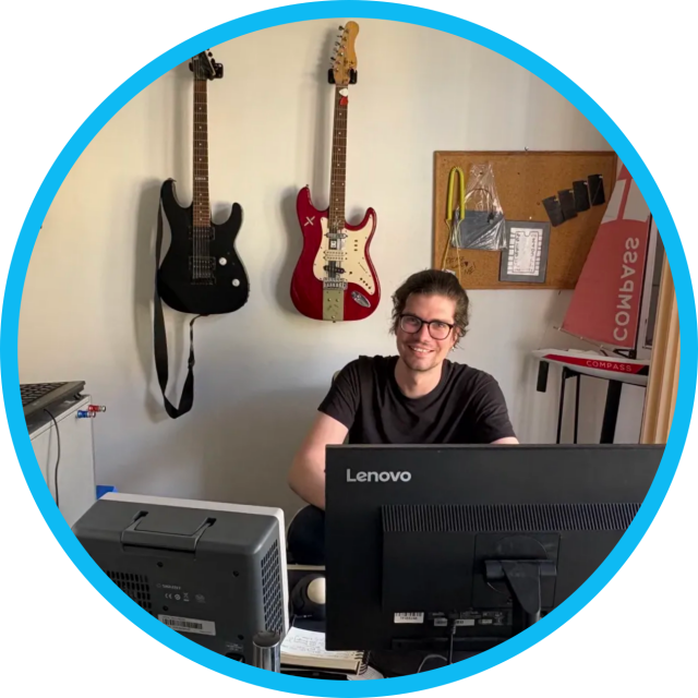 Gergely Sövény from Intech Studio at work.