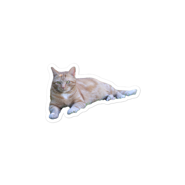 George the cat sticker 