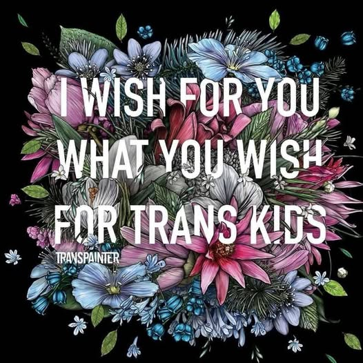 I WISH FOR YOU WHAT YOU WISH FOR TRANS KIDS

-- TransPainter
