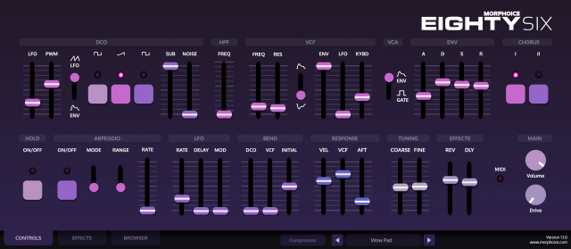 Eightysix plugin UI.