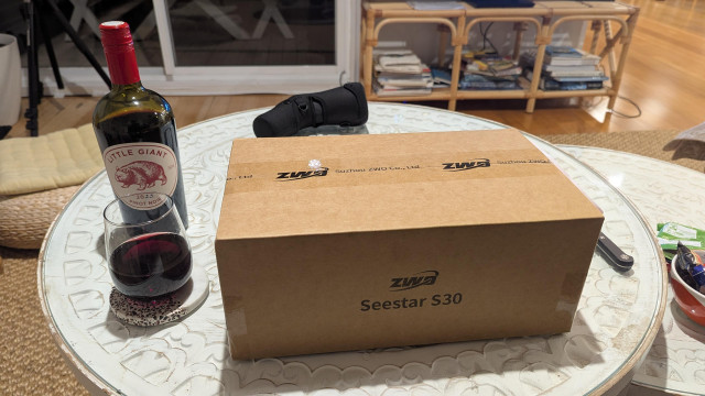 Photo of a cardboard box on a table