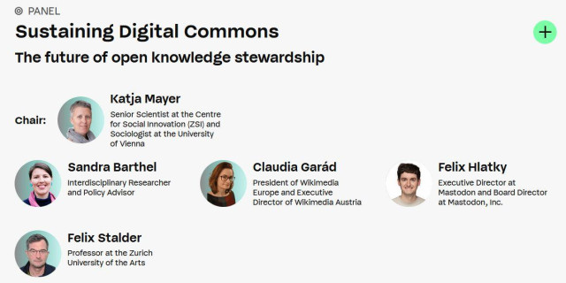 Picture of our panel in the programm announcement of the digital humanism conference in Vienna on 26th of June. You can see pics of us and our descriptions.