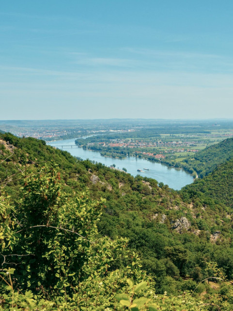 View of the danube in the wachau, lower austria