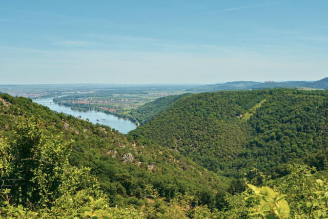 View of the danube in the wachau, lower austria