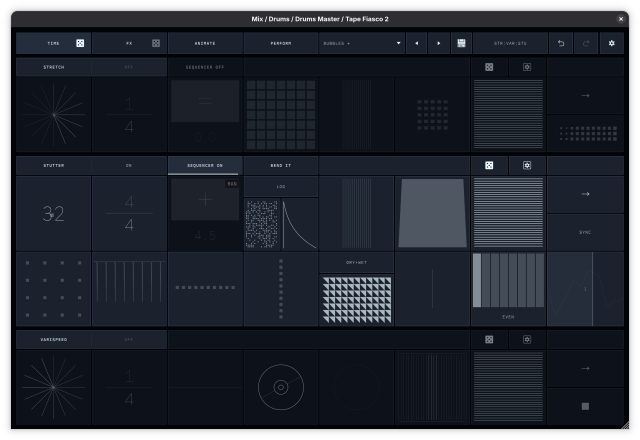 Tape Fiasco 2 plugin "Time" page