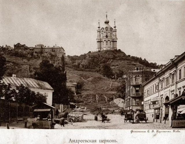  A black and white photo of a church, see post for detailed description. 