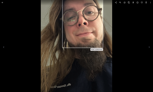 A screenshot of PixelUnion's Immich face recognition