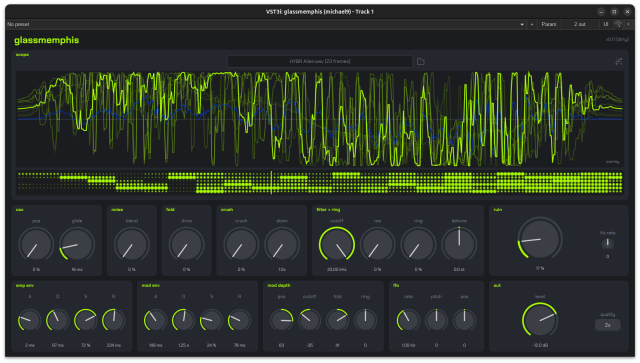 A screenshot of glassmemphis v0.1.1.