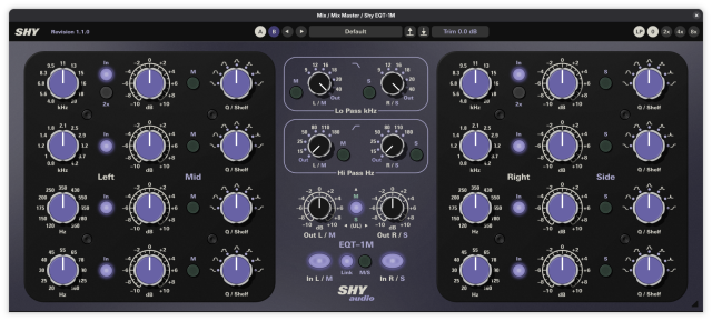 Shy EQT-1M plugin UI.