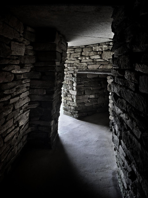 Stone internal with passageways