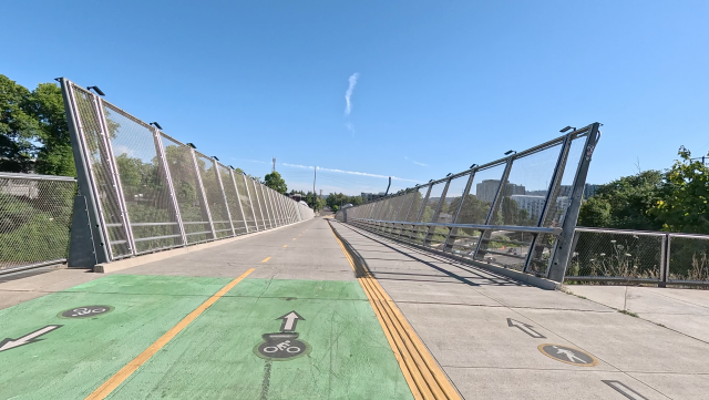 Blumenauer Bridge over I-84
frame from video by Ian Kluft
July 5, 2026
Portland, Oregon, USA
