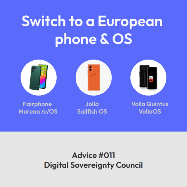 Switch to a European Phone & OS: 
Fairphone / Murena /e/OS
Jolla / Sailfish OS
Volla / VollaOS