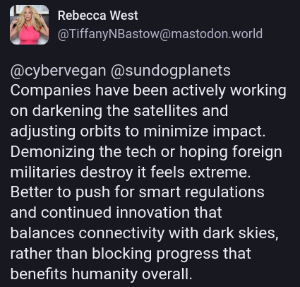 A screenshot of a post from the account I suggested blocking with a lot of nonsense about "please let them destroy everything!"