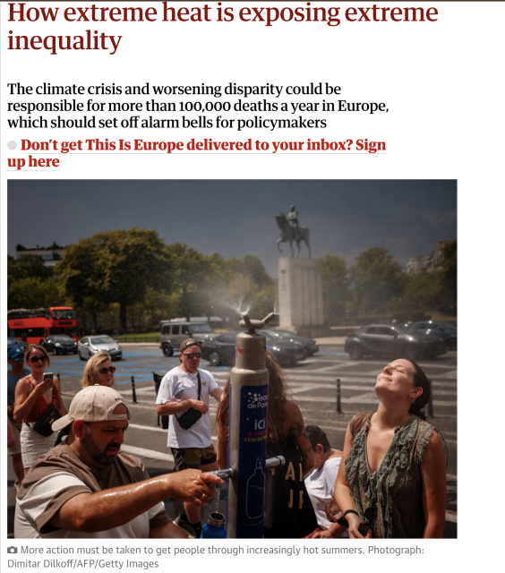 How extreme heat is exposing extreme inequality
