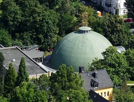 View of the dome from the Jentower in 2021.