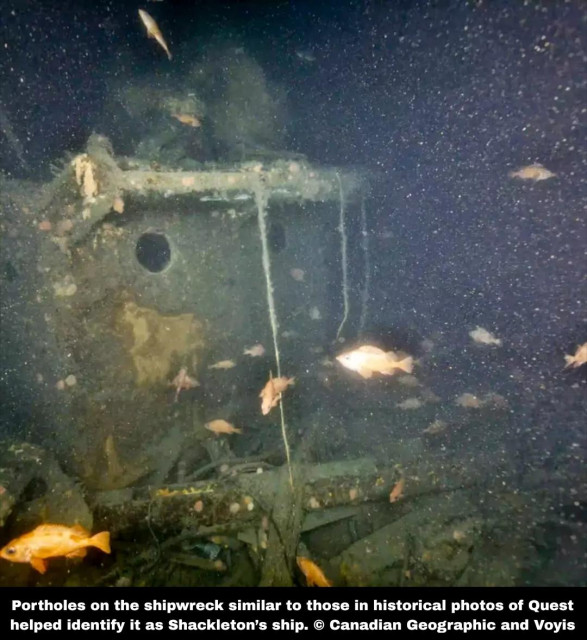 Shackleton’s final ship Quest revealed in first close-up images beneath the Labrador Sea