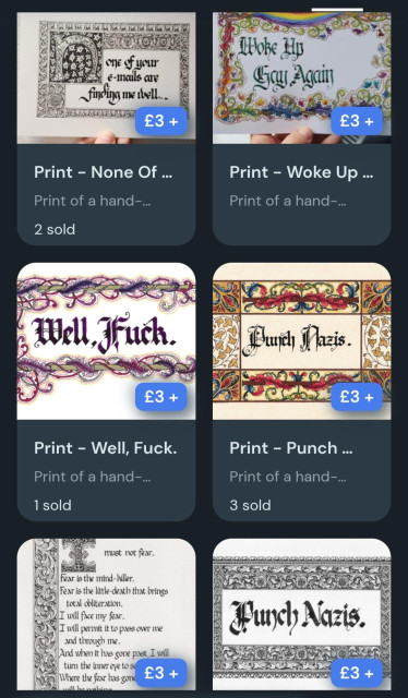 Some of the prints in my shop