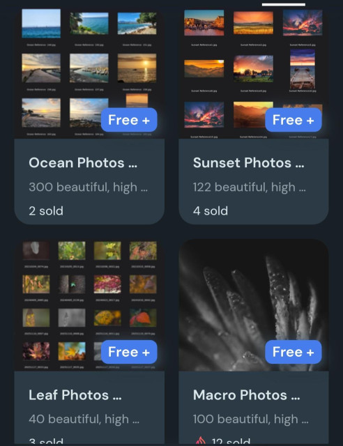 Some of the photo wallpaper / reference packs 