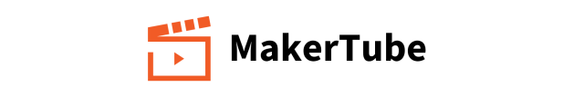 orange MakerTube film clap logo and text