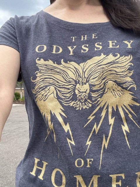My T-shirt that says The Odyssey of Homer