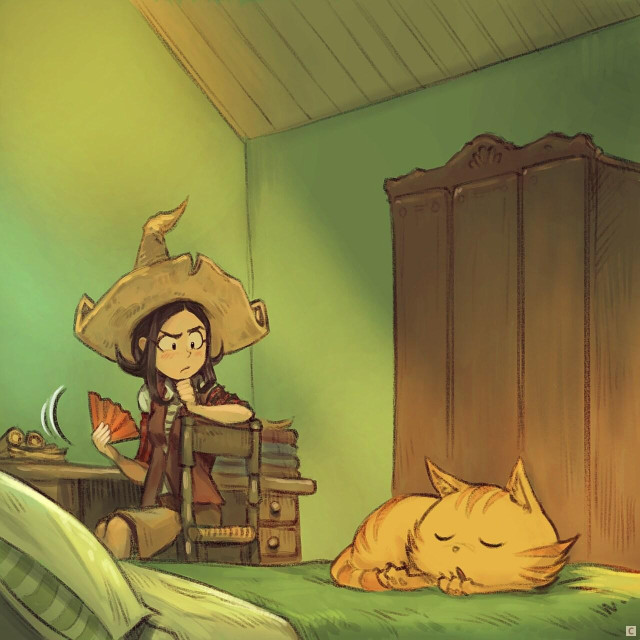 Panel 3. Pepper pauses and thinks for a moment.