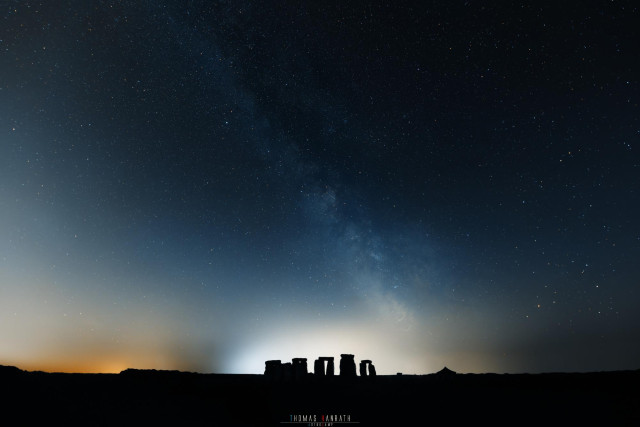 Stonehenge under the Milky Way