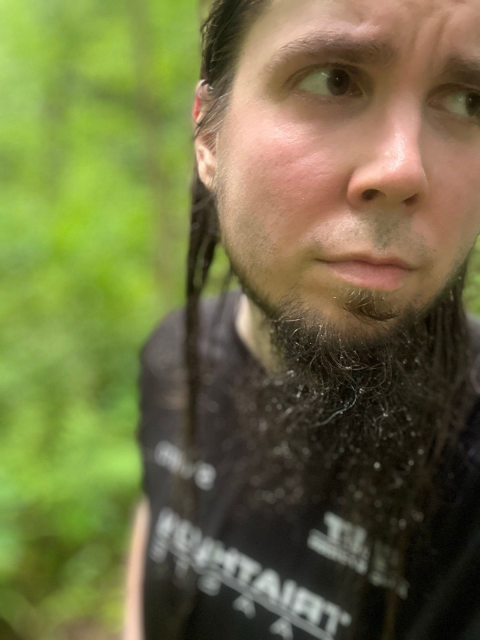 Selfie from the rainy forest