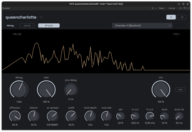 a step along the developmental timeline in my reverb plugin, "queencharlotte."