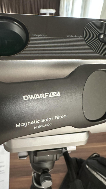 Got solar filter ready for DWARF3 digital telescope to photograph the eclipse today