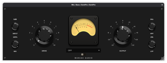 DarkPre plugin UI.