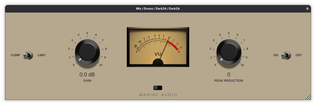 Dark2A plugin UI.